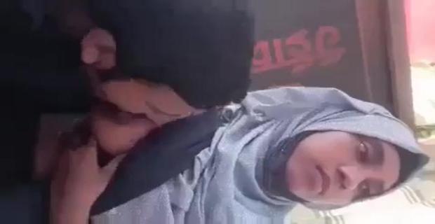 Sexy Sania Hijab Girl College Boob Clip